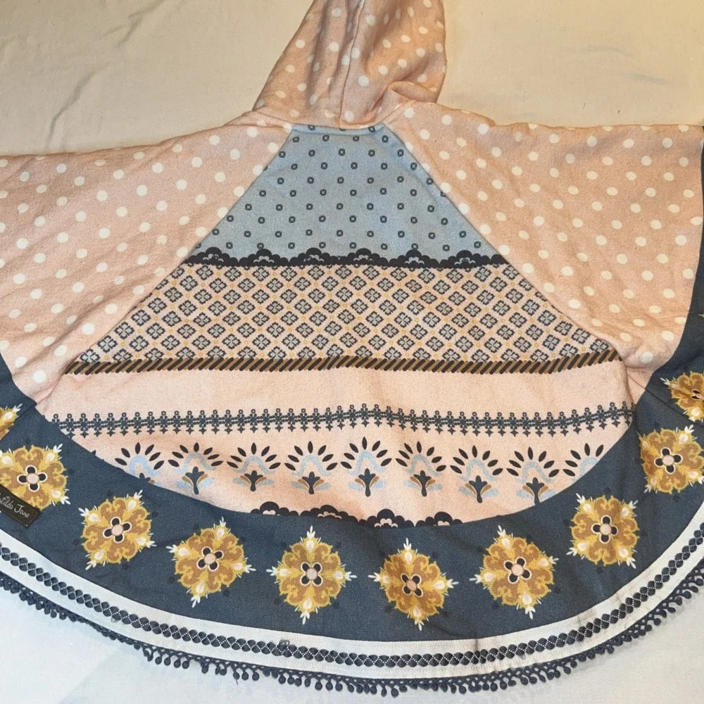 Matilda Jane Dream Chasers Poncho Girls 6 Boho‎ Hooded Fairytale Cape Cottagcore